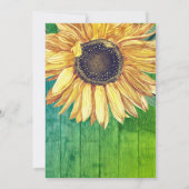 Rustisch Vrijgezellenfeest voor zonnebloempjes Kaart (Achterkant)