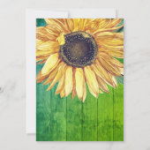 Rustisch Vrijgezellenfeest voor zonnebloempjes Kaart (Achterkant)