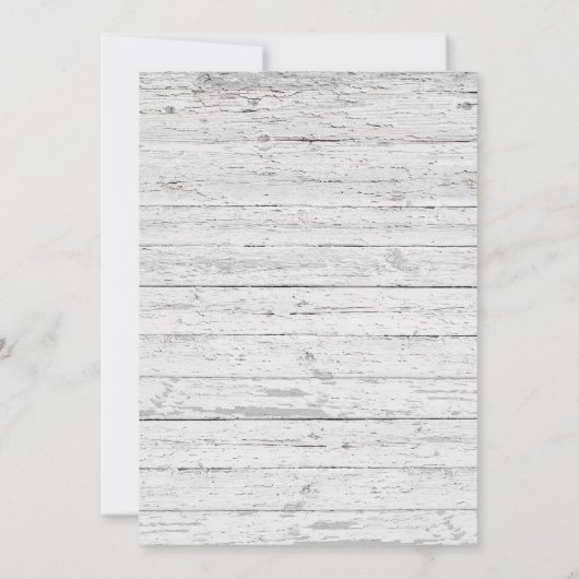 Rustisch Vrijgezellenfeest White Laced Burlap Kaart (Achterkant)