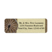 Rustisch wagon etiket (Voorkant)