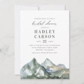 Rustisch Waterverf gebergte Vrijgezellenfeest Kaart (Voorkant)