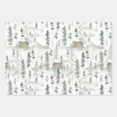 Rustisch Waterverf Land met naam Inpakpapier Vel (Voorkant 2)