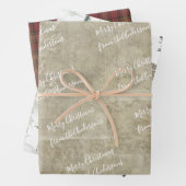 Rustisch Waterverf Land met naam Inpakpapier Vel (In situ)