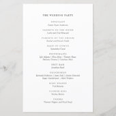 Rustisch Waterverf Mountain Forest Wedding Program (Achterkant)