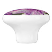 Rustisch Waterverf Paars Roos Keramische Knop (Zijkant)