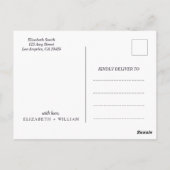 Rustisch Waterverf woud Dank je huwelijk Briefkaart (Achterkant)