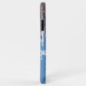 Rustisch Weathered/ Bruin Blauw Case-Mate iPhone Case (Achterkant/rechts)