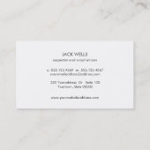 Rustisch Weathered White Wood Land en Natuur Visitekaartje (Achterkant)