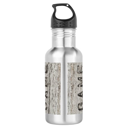 Rustisch Weathered Wood Game Waterfles (Achterkant)