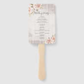 Rustisch weddenschap- en weddenschapsprogramma voo handwaaier (Achterkant)