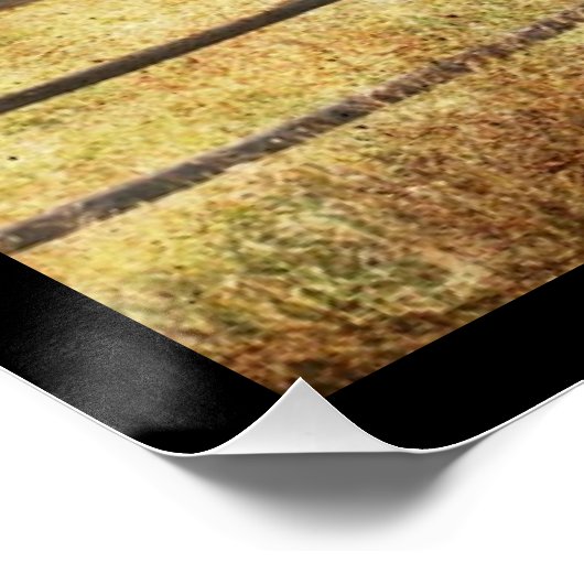 Rustisch Western Boerderij Primitief Rode Barn Poster (Hoek)