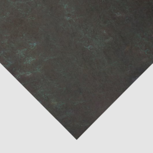 Rustisch Western Bull Skull Blauwgroen  Script Tissuepapier (Detail)