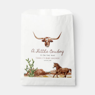 Rustisch Western Cowboy Baby shower Bedankzakje