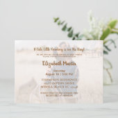 Rustisch Western Cowboy Baby shower Kaart (Staand voorkant)