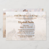 Rustisch Western Cowboy Baby shower Kaart (Voorkant / Achterkant)