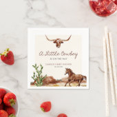 Rustisch Western Cowboy Baby shower Servet (Insitu)