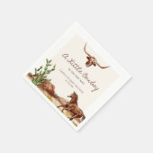 Rustisch Western Cowboy Baby shower Servet (Hoek)