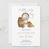 Rustisch Western Cowboy Land Baby shower Kaart (Voorkant)