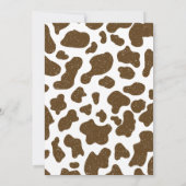 Rustisch Western Cowboy Land Baby shower Kaart (Achterkant)