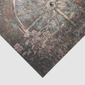 Rustisch Western  grijs wiel Tissuepapier (Detail)