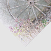 Rustisch Western grijs wit vervormd wiel Tissuepapier (Detail)