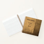 Rustisch  Western Guest Book op Landbarn Barn Notitieboek (Binnen)