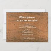 Rustisch Western huwelijk land met een ventilator Kaart (Achterkant)