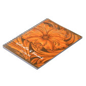 Rustisch Western huwelijk land met een ventilator Notitieboek (Linkerzijde)