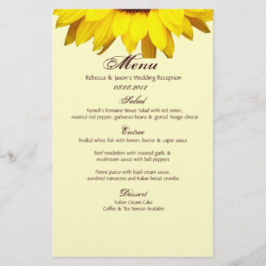 Rustisch Western land Burlap Sunflower Wedding (Voorkant)