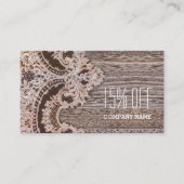  rustisch western land - kanaalschuur - hout visitekaartje (Voorkant)