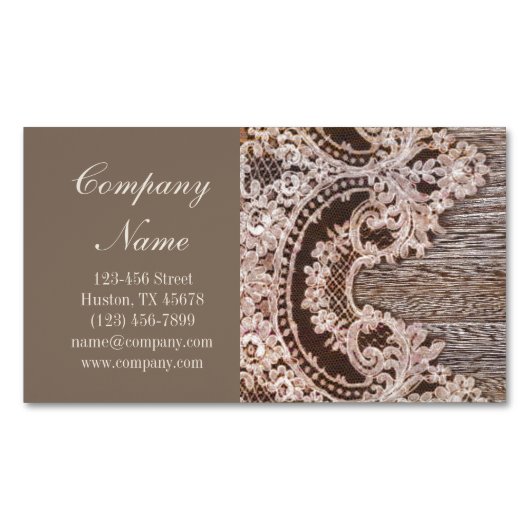 rustisch western land - kanaalschuur - hout visitekaartje magneet (Voorkant)