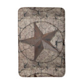 Rustisch Western land Primitief Texas Star Badmat (Voorkant Verticaal)