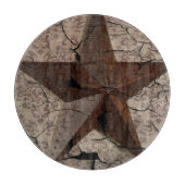 Rustisch Western land Primitief Texas Star Snijplank (Voorkant)