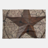 Rustisch Western land Primitief Texas Star Theedoek (Horizontaal)