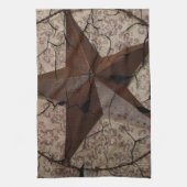 Rustisch Western land Primitief Texas Star Theedoek (Verticaal)