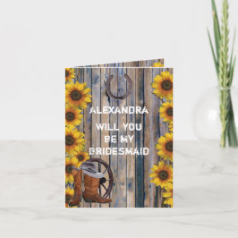 Rustisch western land zal je mijn bruidsmeisje zij