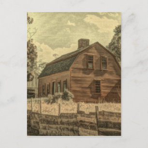 Rustisch Western landenboerderij Chic Red Barn Briefkaart