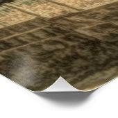 Rustisch Western landenboerderij Chic Red Barn Poster (Hoek)