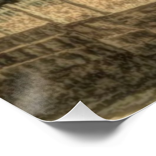 Rustisch Western landenboerderij Chic Red Barn Poster (Hoek)