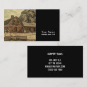 Rustisch Western landenboerderij Chic Red Barn Visitekaartje (Voorkant / Achterkant)