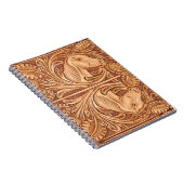 Rustisch western landleder paardenpaard notitieboek (Rechterzijde)