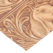 Rustisch western landleder paardenpaard tafelkleed (Gekanteld)