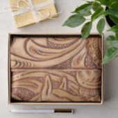 Rustisch western landleder paardenpaard tissuepapier (Geschenk)