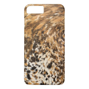 Rustisch Western leder-patroon met lange hoorn iPhone 8/7 Plus Hoesje