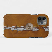 Rustisch western leer prikkeldraad gedecoreerd met Case-Mate iPhone case (Achterkant (horizontaal))