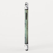 Rustisch Western Turquoise Wood Koeienhuid Monogra Case-Mate iPhone Case (Achterkant/rechts)