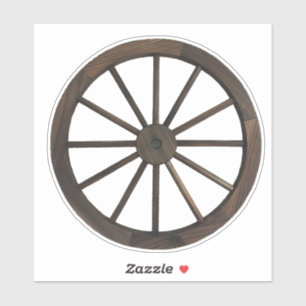 Rustisch Western wagon Sticker