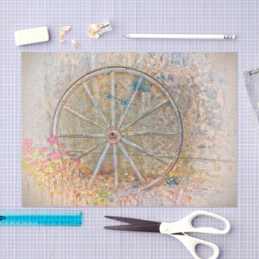 Rustisch Western  wagon Tissuepapier (Craft)