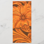 Rustisch Western weddenschap tussen landen Programmakaart (Voorkant)