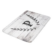 Rustisch White Wood Shabby Chic Laurel Land Badmat (Gekanteld)